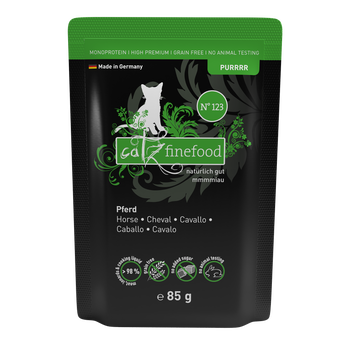 Catz Finefood PURRRR horse grain-free wet cat food – monoprotein