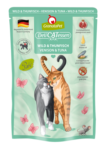 GranataPet DeliCATessen Venison & Tuna grain-free wet cat food