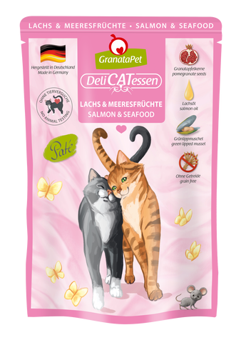 GranataPet Salmon & Seafood grain-free wet cat food – DeliCATessen