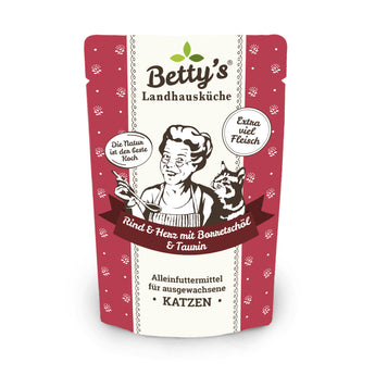 Beef & Heart wet cat food made in Germany