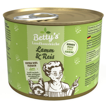 Betty’s Country Kitchen Lamb & Rice grain-free wet dog food – 64% lamb