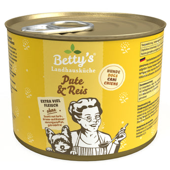 Betty’s Country Kitchen Turkey & Rice grain-free wet dog food – 61% turkey meat