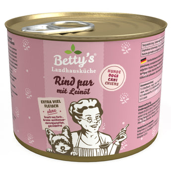 Betty’s Country Kitchen Beef Puré with Flaxseed Oil grain-free dog food