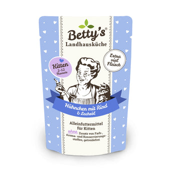 Kitten chicken & beef wet cat food made in Germany