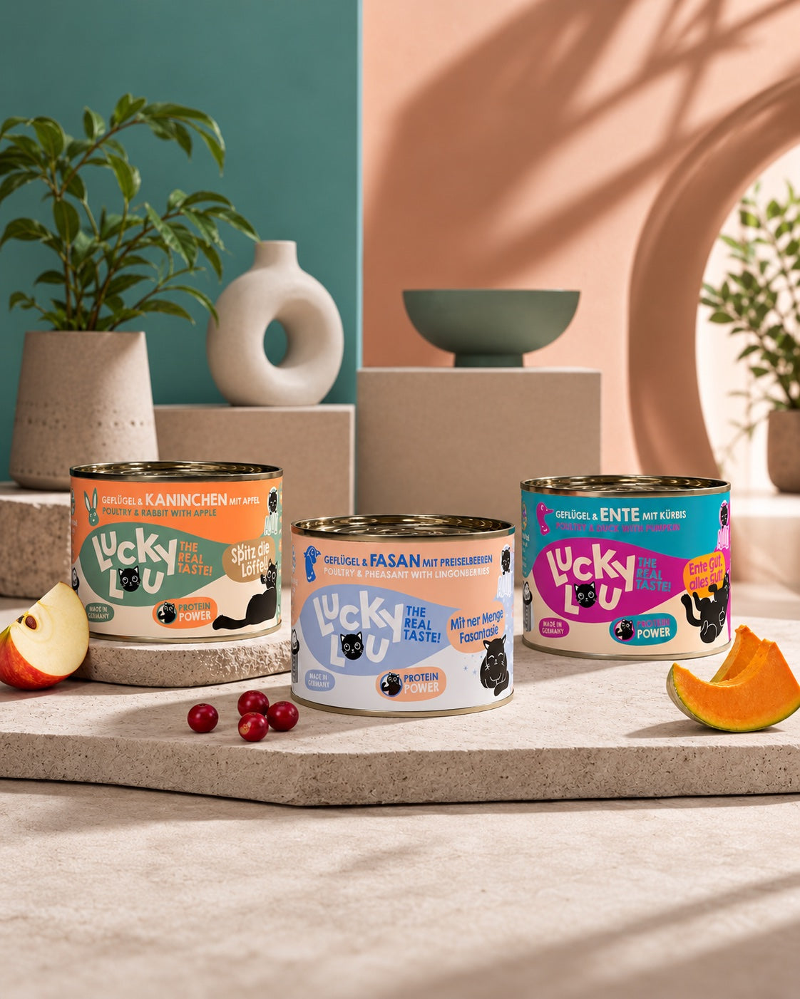 Lucky Lou Cat Food wet-food collection
