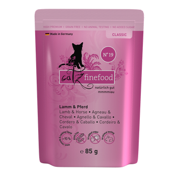 Catz Finefood Classic lamb & horse wet cat food – zucchini & tomato