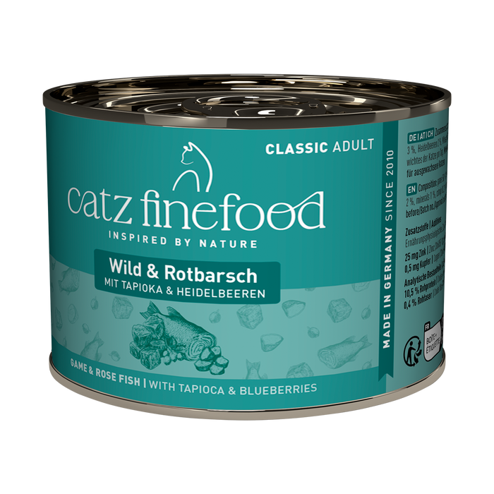 Catz Finefood Classic Wild(Venison) & Redfish N°21 Grain-Free Wet Cat Food