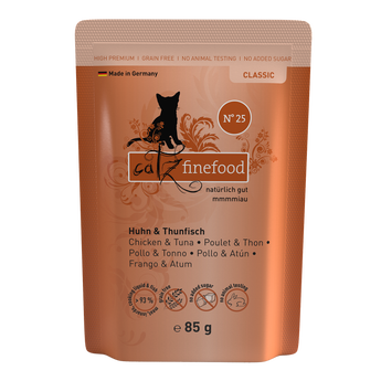 Grain-free wet cat food – Catz Finefood Classic Chicken & Tuna N°25