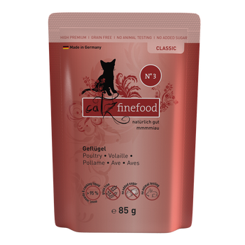 Catz Finefood Classic poultry wet cat food – cranberries & dandelion
