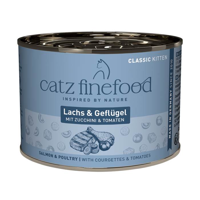 Catz Finefood Classic Kitten Salmon & Poultry N°5 Grain-Free Wet Cat Food