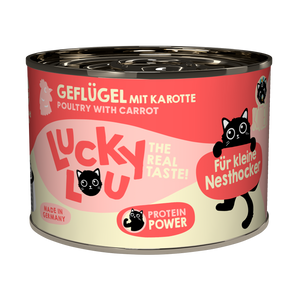 Lucky Lou kitten wet cat food – poultry with carrots (grain-free)