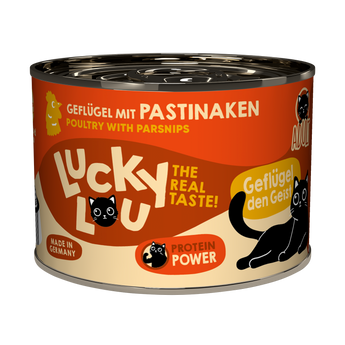 Lucky Lou adult wet cat food – poultry & tuna with parsnip (grain-free)