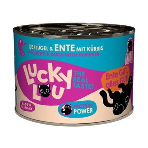 Lucky Lou adult wet cat food – poultry & duck with pumpkin (grain-free)