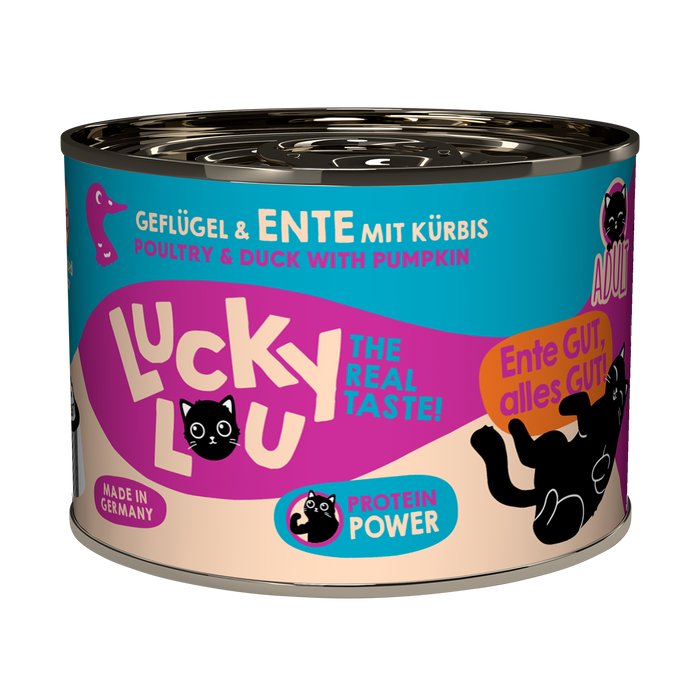 Lucky Lou Life Stage Adult Poultry & Duck with Pumpkin Grain-Free Wet Cat Food