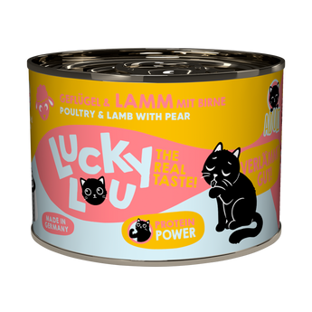 Lucky Lou adult wet cat food – poultry & lamb with pear (grain-free)