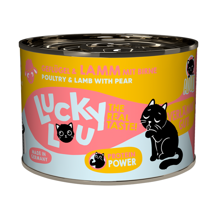 Lucky Lou Life Stage Adult Poultry & Lamb with Pear Grain-Free Wet Cat Food