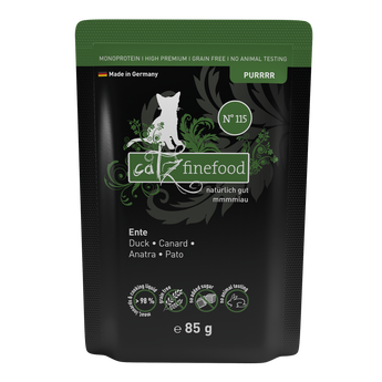 Catz Finefood PURRRR duck grain-free wet cat food – monoprotein