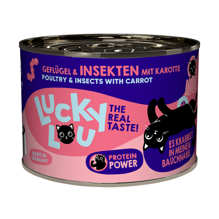 Lucky Lou Life Stage Adult Poultry & Insects with Carrot Grain-Free Wet Cat Food