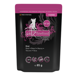 Catz Finefood PURRRR beef grain-free wet cat food – monoprotein