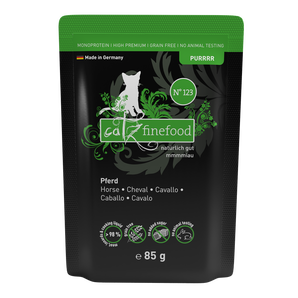 Catz Finefood PURRRR horse grain-free wet cat food – monoprotein