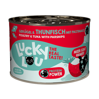 Lucky Lou Life Stage Adult Poultry & Tuna Wet Cat Food – Parsnip