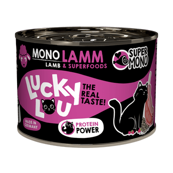 Lucky Lou SuperMono Lamb Monoprotein Wet Cat Food 200g Can