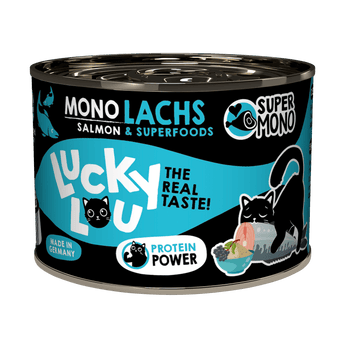 Lucky Lou SuperMono Salmon Wet Cat Food 200g Can