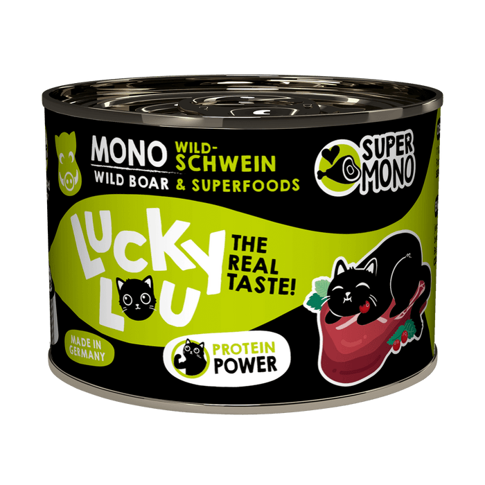 Lucky Lou SuperMono Wild Boar Monoprotein Grain-Free Wet Cat Food