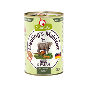 GranataPet Liebling's Mahlzeit Beef & Pheasant Grain-Free Wet Dog Food 400g