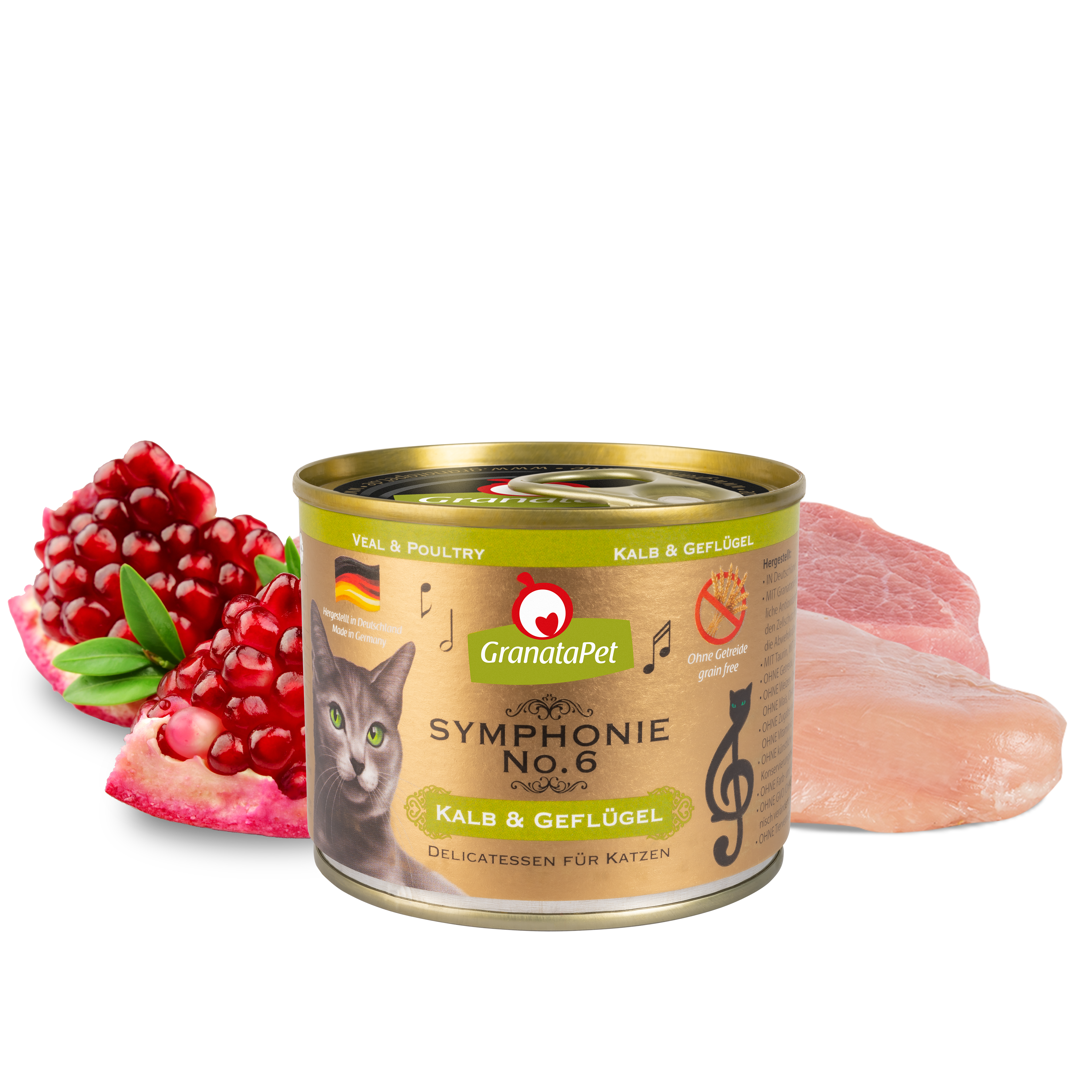 GranataPet Symphonie Cat Wet Food No.6 - Veal & Poultry 100g/200g