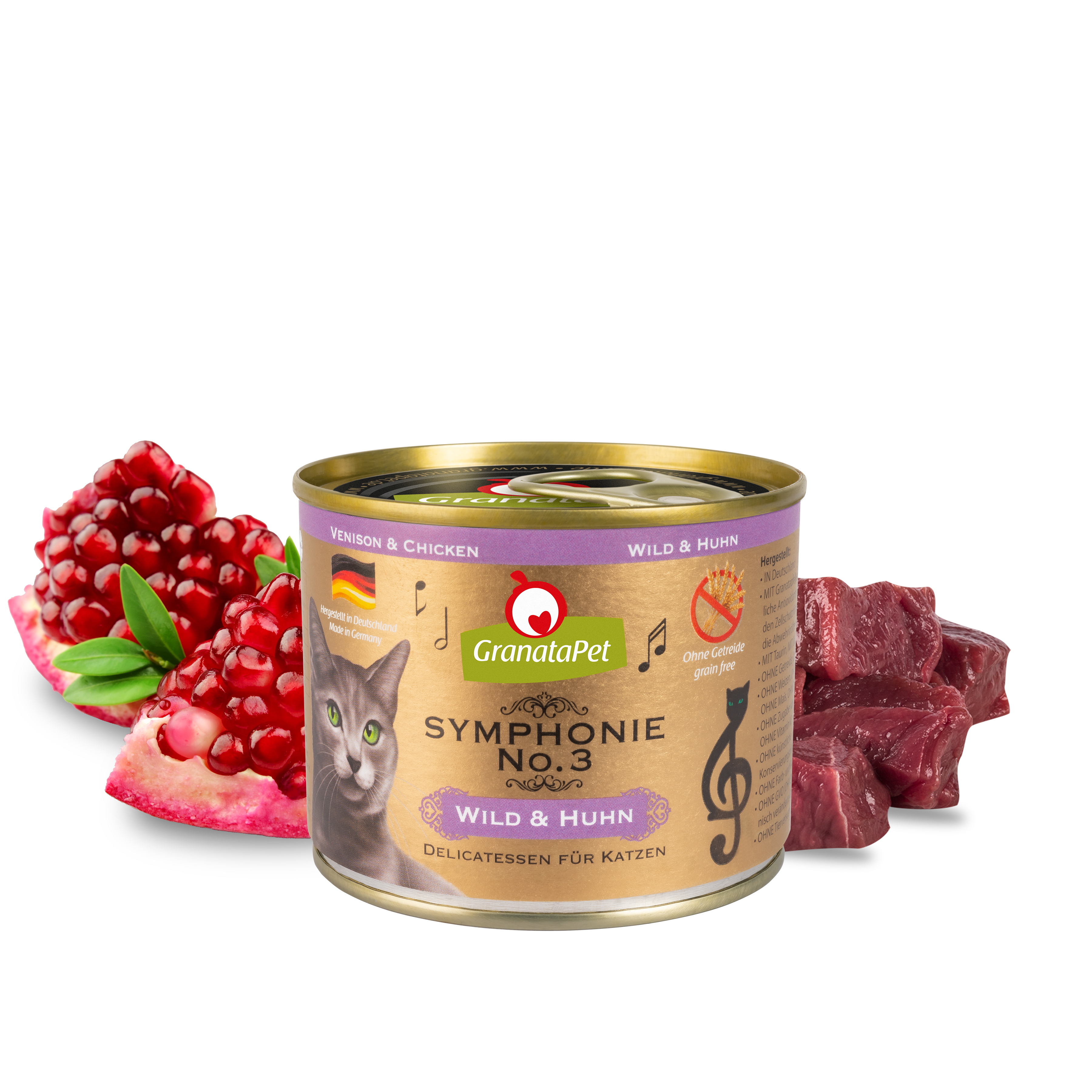 GranataPet Symphonie Cat Wet Food No.3 - Venison & Chicken 100g/200g