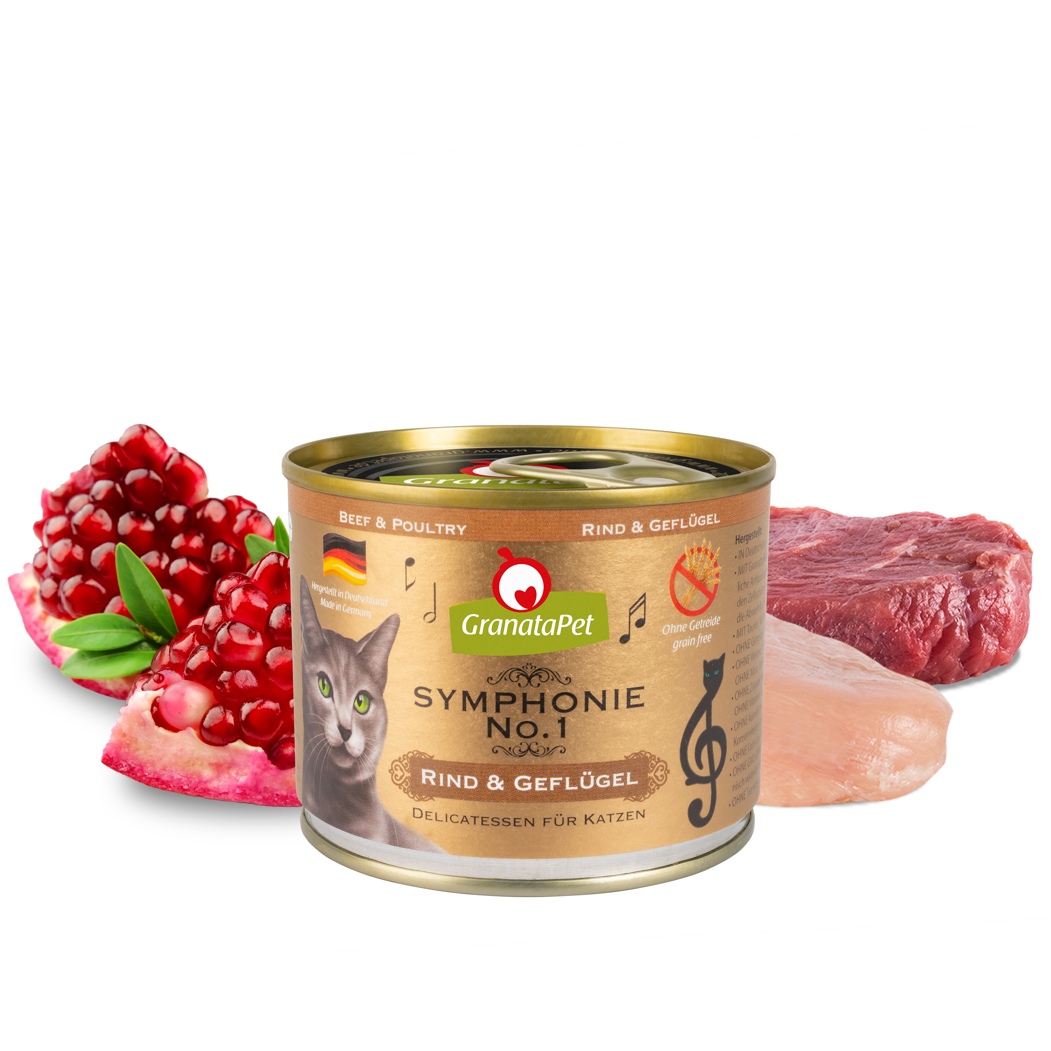 GranataPet Symphonie Cat Wet Food No.1 – Beef & Poultry 100g/200g