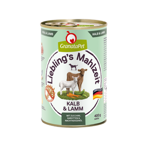GranataPet Liebling's Mahlzeit Veal & Lamb Grain-Free Wet Dog Food 400g