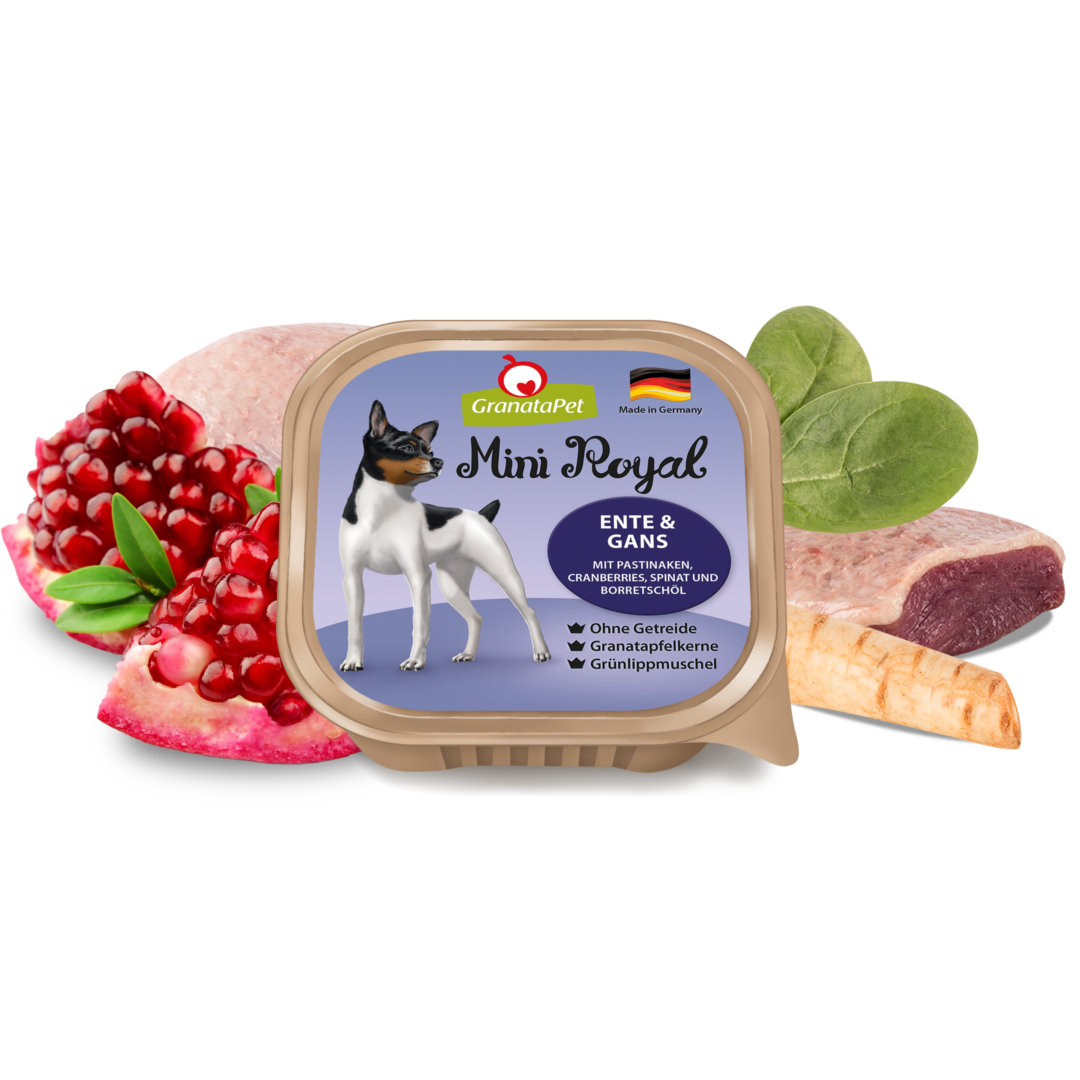 GranataPet Mini Royal Dog Wet Food - Duck & Goose 150g