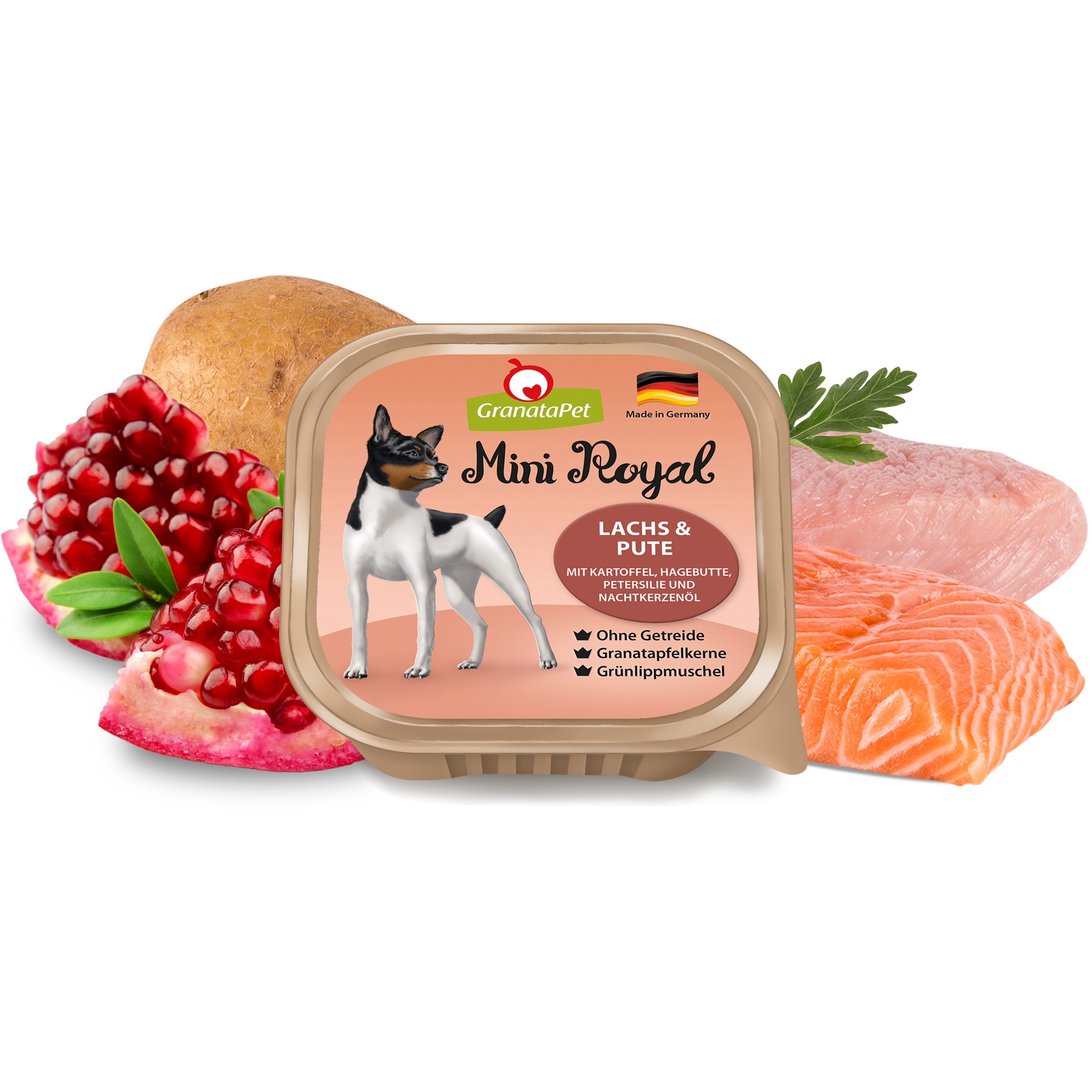 GranataPet Mini Royal Dog Wet Food - Salmon & Turkey 150g