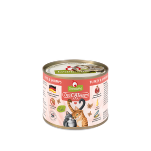 GranataPet DeliCATessen Turkey & Shrimps grain-free wet cat food – high meat content