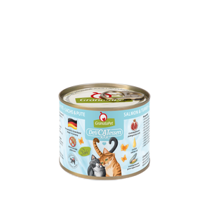 GranataPet DeliCATessen Salmon & Turkey grain-free wet cat food – high meat content