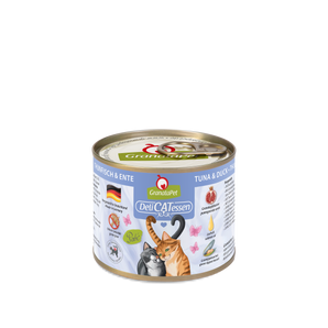 GranataPet Tuna & Duck wet cat food – DeliCATessen, grain-free, with salmon oil & green-lipped mussel
