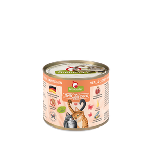 GranataPet DeliCATessen Veal & Rabbit grain-free wet cat food – high meat content