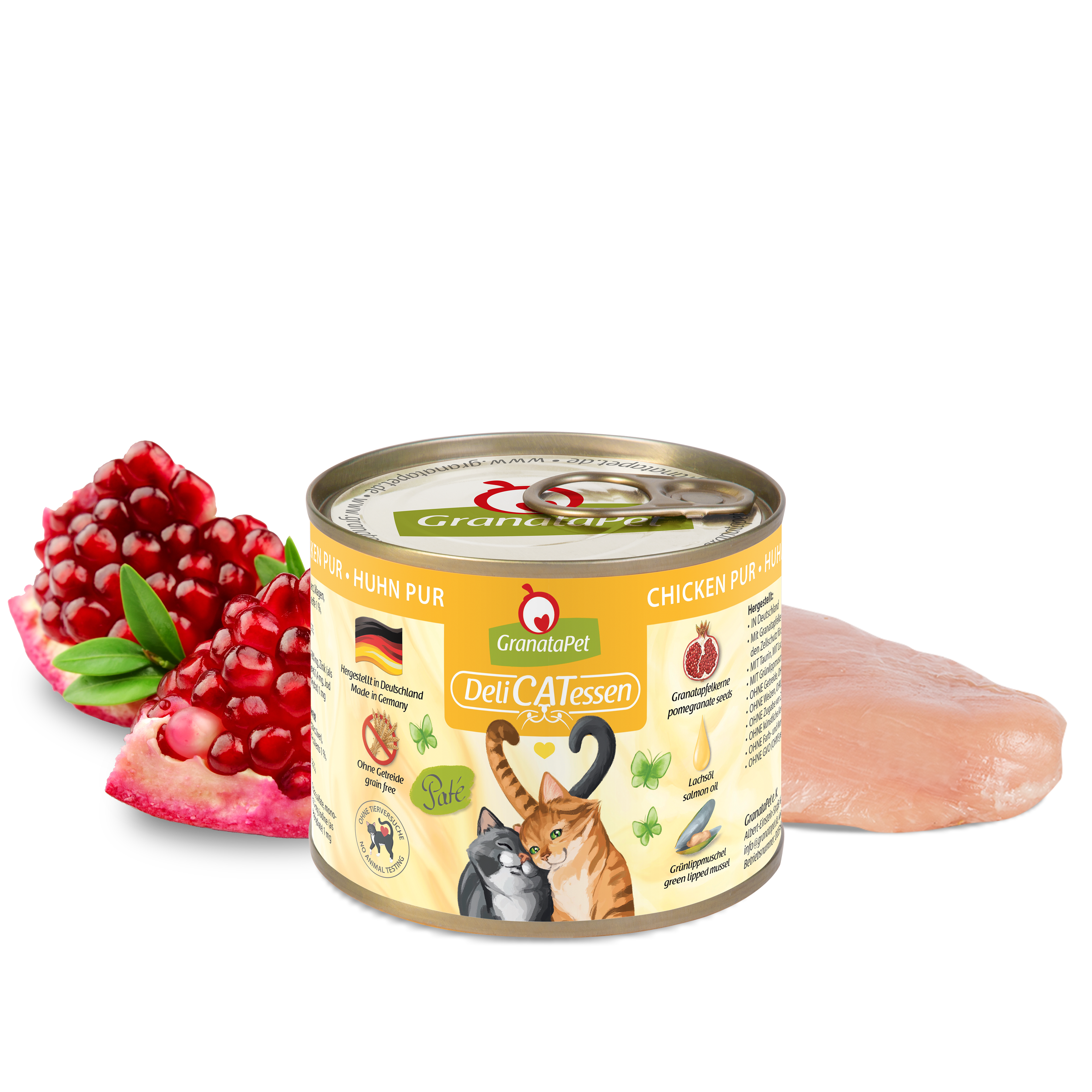 GranataPet DeliCatessen Cat Wet Food - Chicken PUR