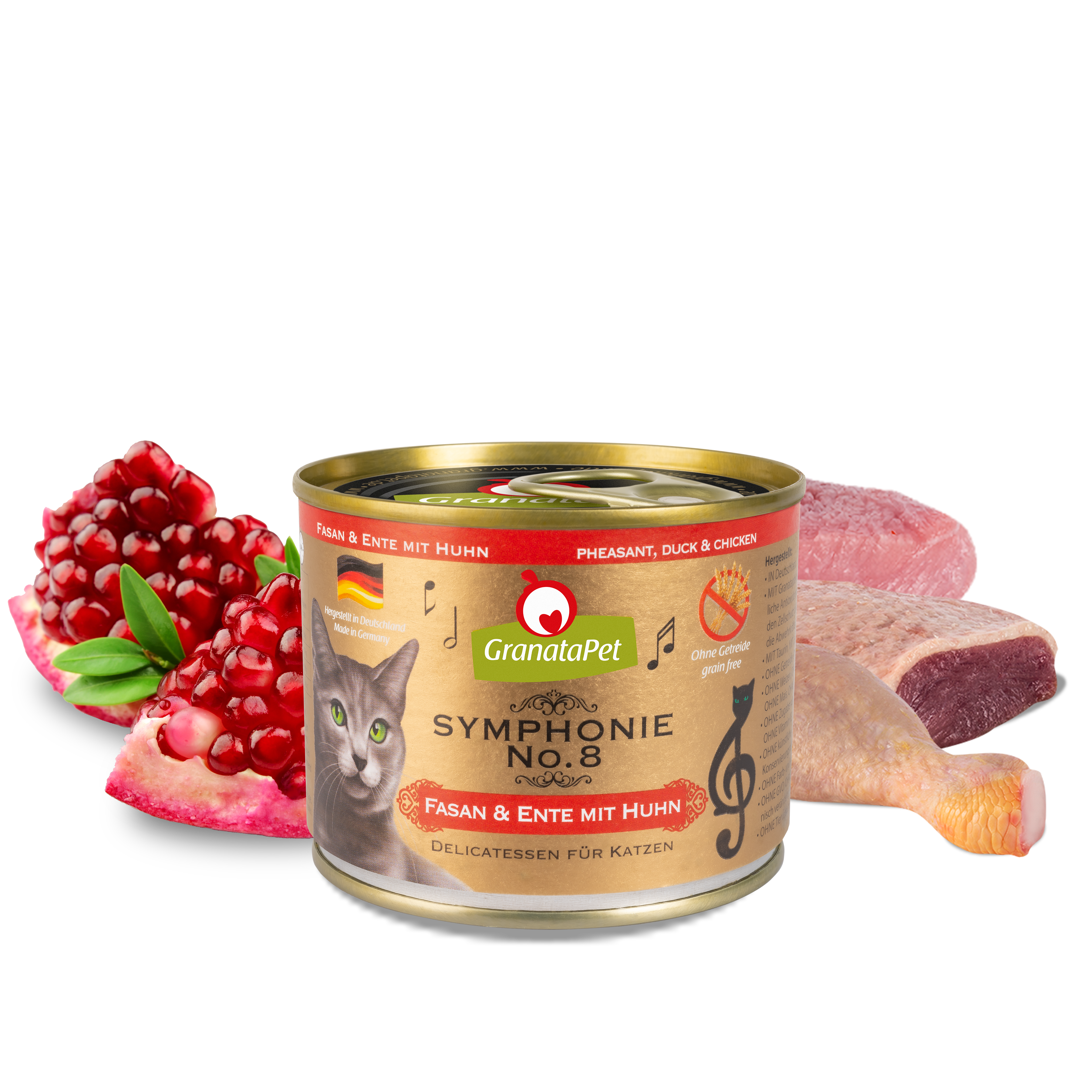 GranataPet Symphonie Cat Wet Food No.8 - Pheasant & Duck With Chicken 100g/200g