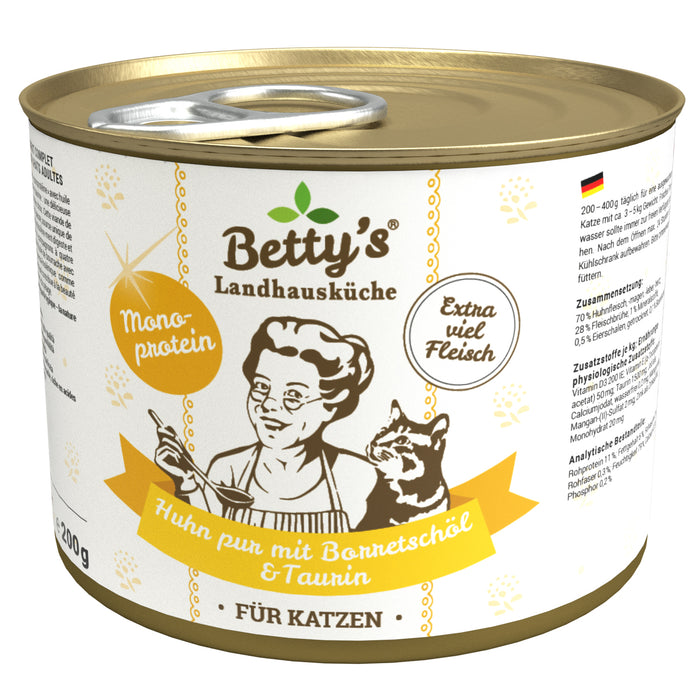 Betty’s Country Kitchen Pure Chicken with Borage Oil Grain-Free Wet Cat Food