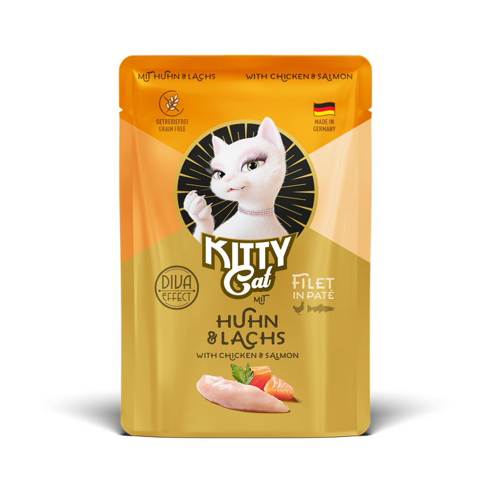KITTY Cat Filét in Paté Chicken & Salmon Grain-Free Wet Cat Food
