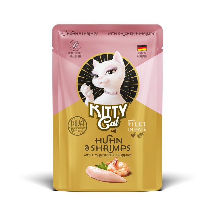 KITTY Cat Filét in Paté Chicken & Shrimps Grain-Free Wet Cat Food