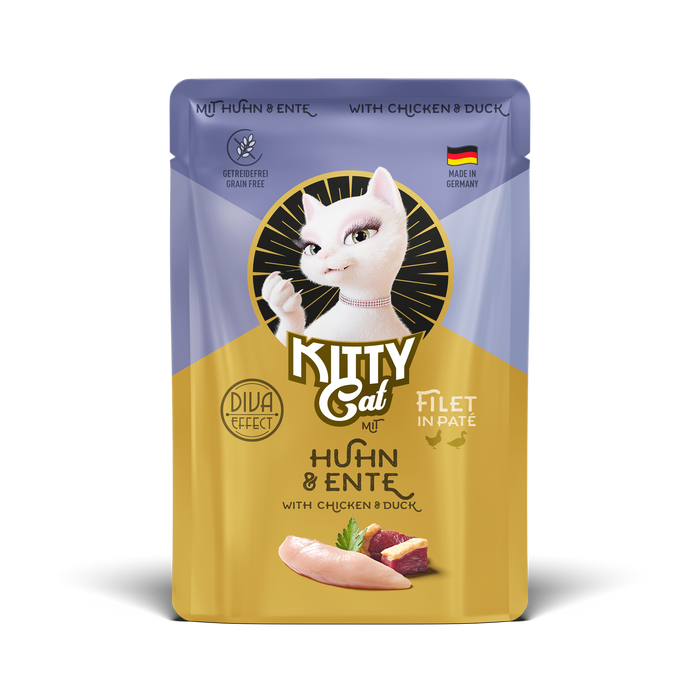 KITTY Cat Filét in Paté Chicken & Duck Grain-Free Wet Cat Food