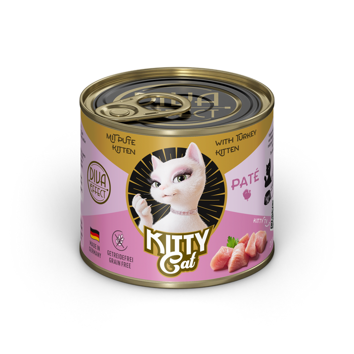 KITTY Cat Paté Turkey Kitten Grain-Free Wet Cat Food