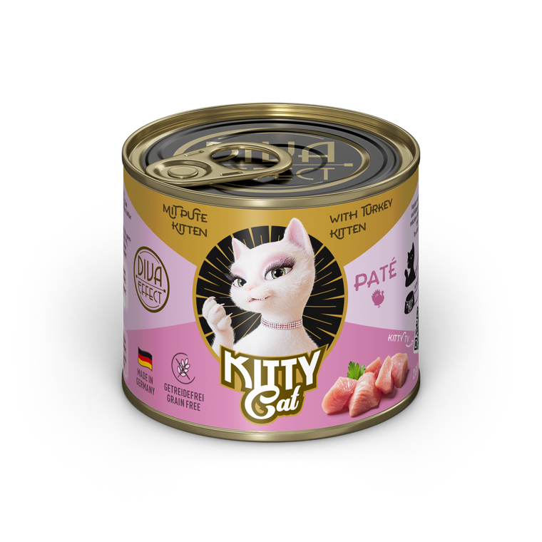 KITTY Cat Paté Turkey Kitten Grain-Free Wet Cat Food