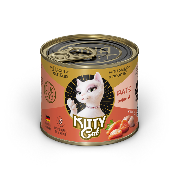 KITTY Cat Paté Salmon & Poultry Grain-Free Wet Cat Food