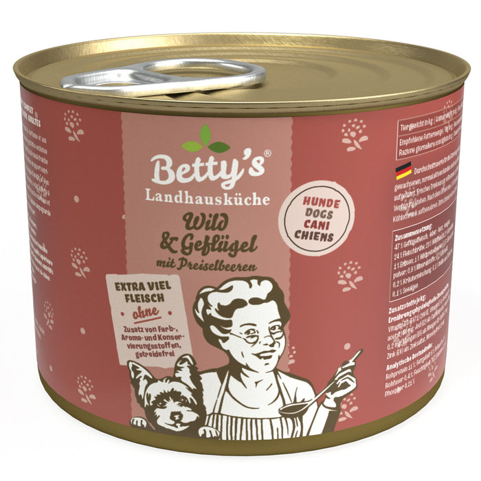 Betty’s Country Kitchen Wild & Poultry Grain-Free Wet Dog Food