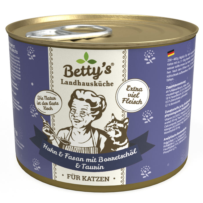 Betty’s Country Kitchen Chicken & Pheasant with Borage Oil Grain-Free Wet Cat Food